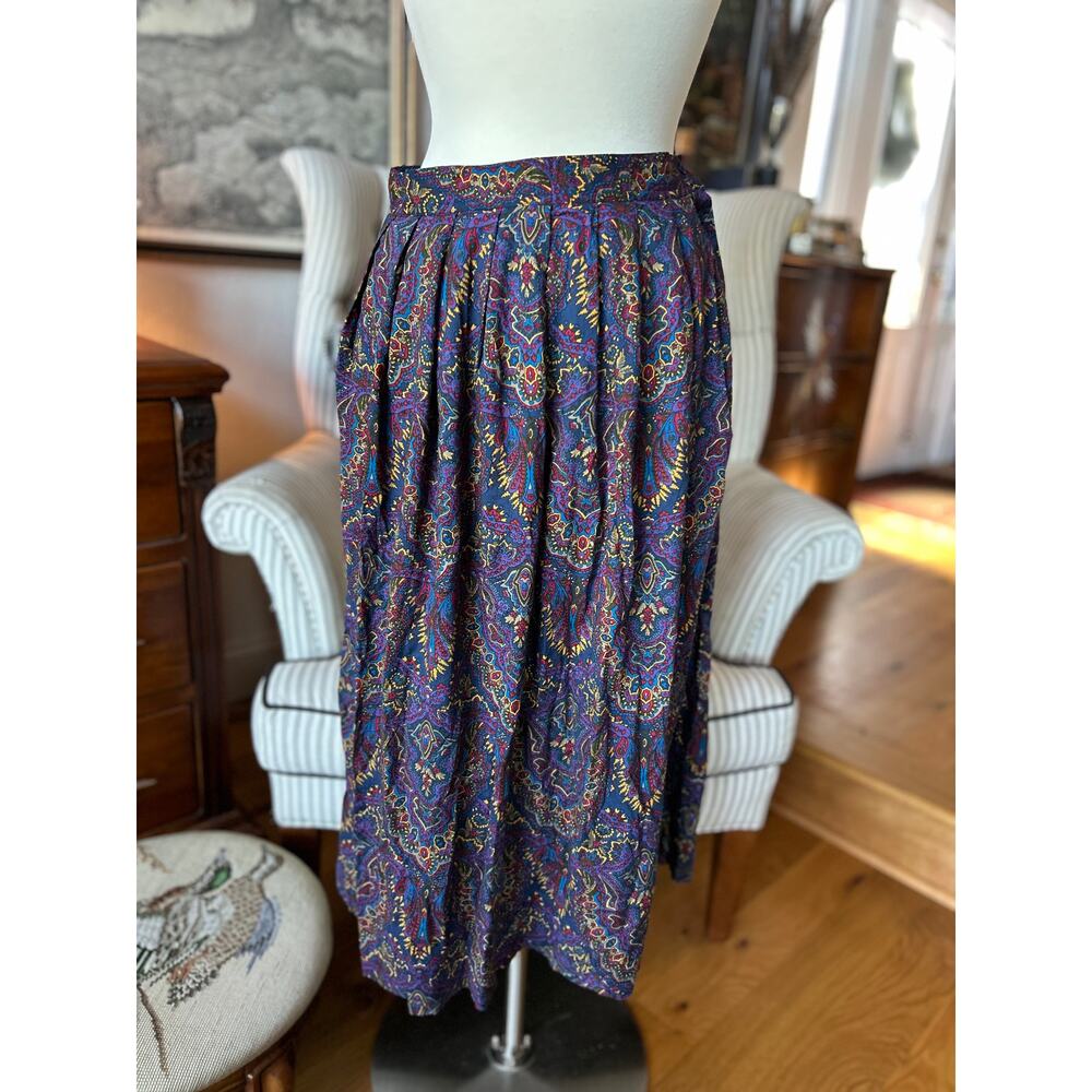 Vintage Paisley Skirt, Equestrian